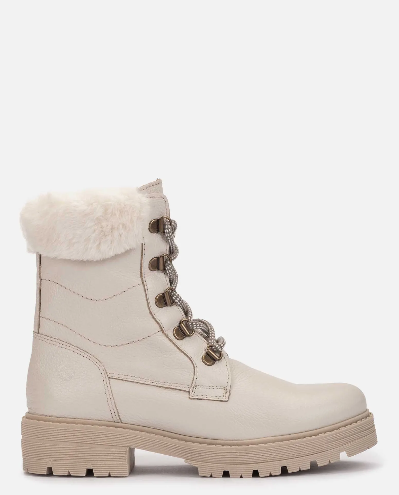 Flat Ankle Boot BERNA-001 Beige