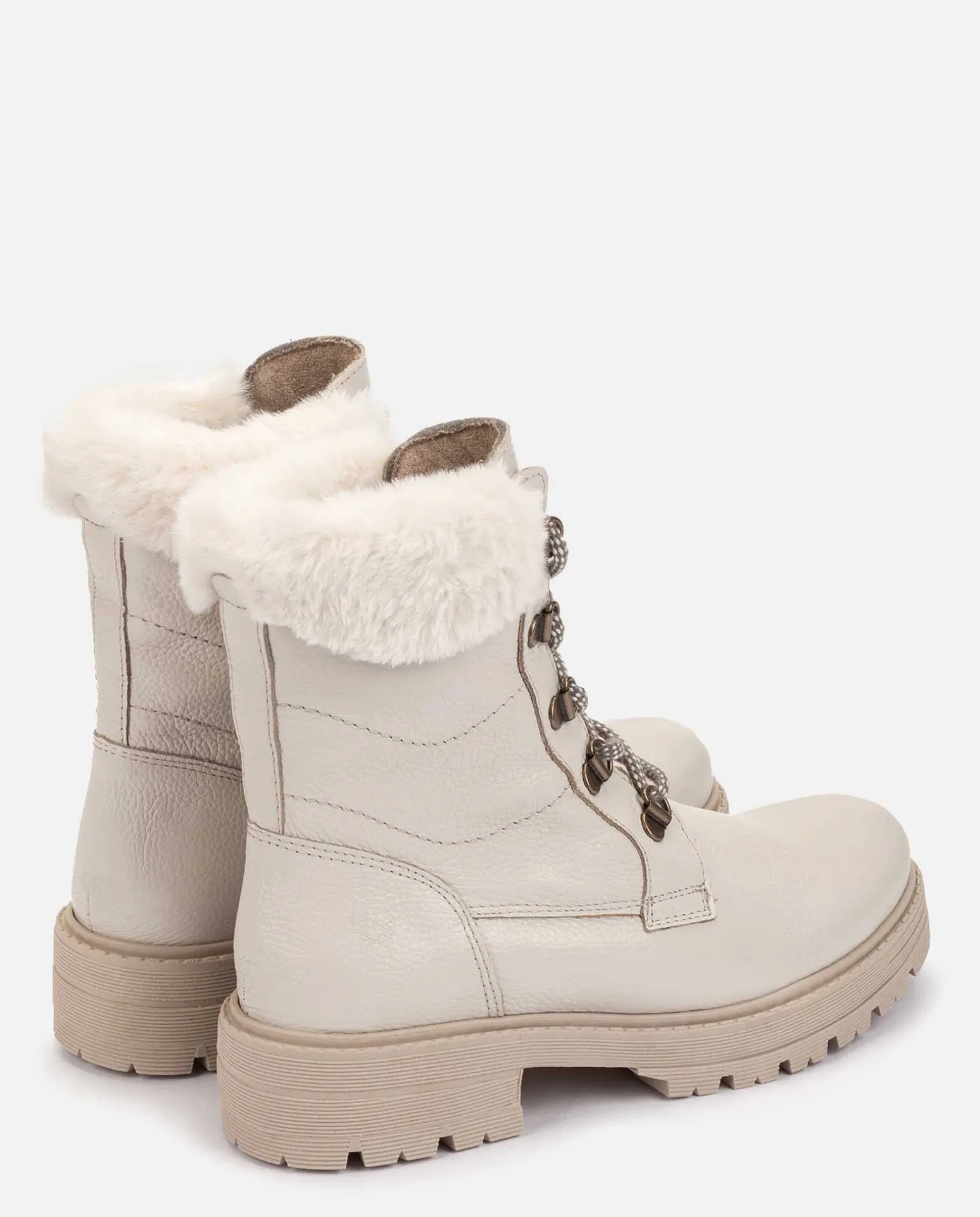 Flat Ankle Boot BERNA-001 Beige