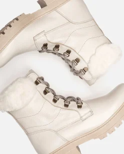 Flat Ankle Boot BERNA-001 Beige