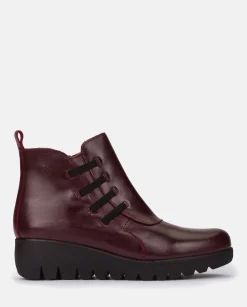 Flat Bootie ATENAS-033 Burgundy