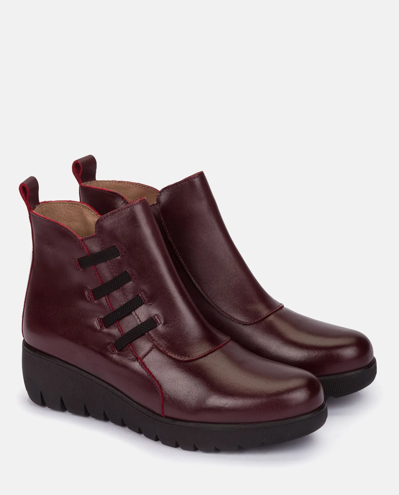 Flat Bootie ATENAS-033 Burgundy
