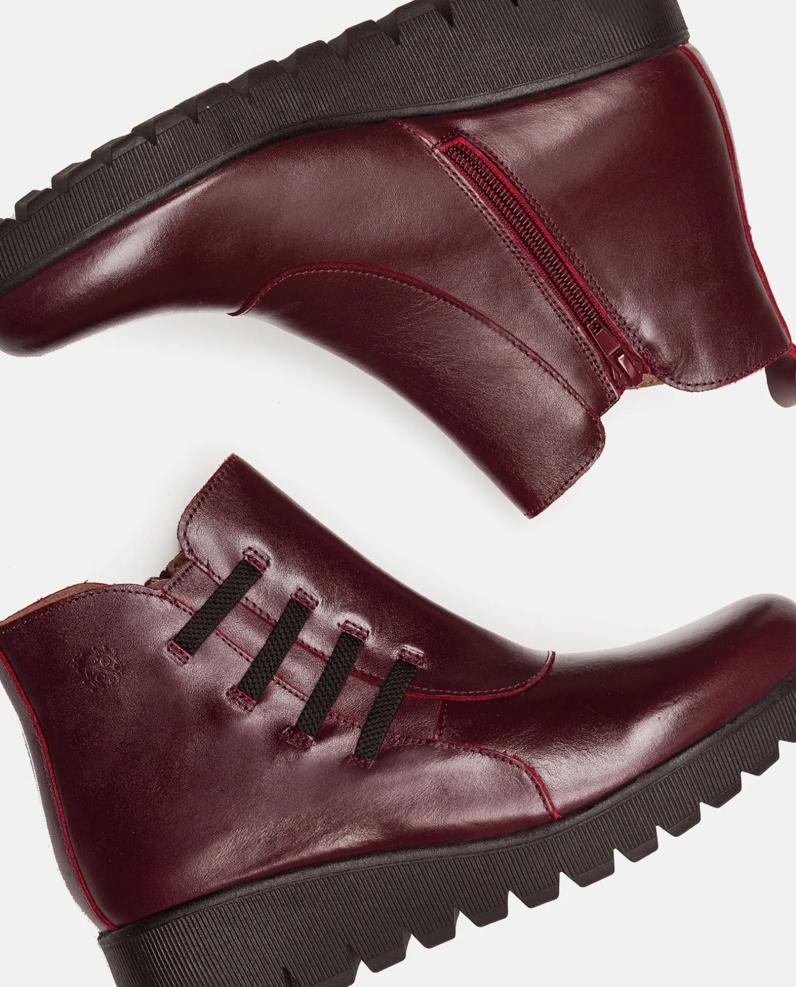Flat Bootie ATENAS-033 Burgundy