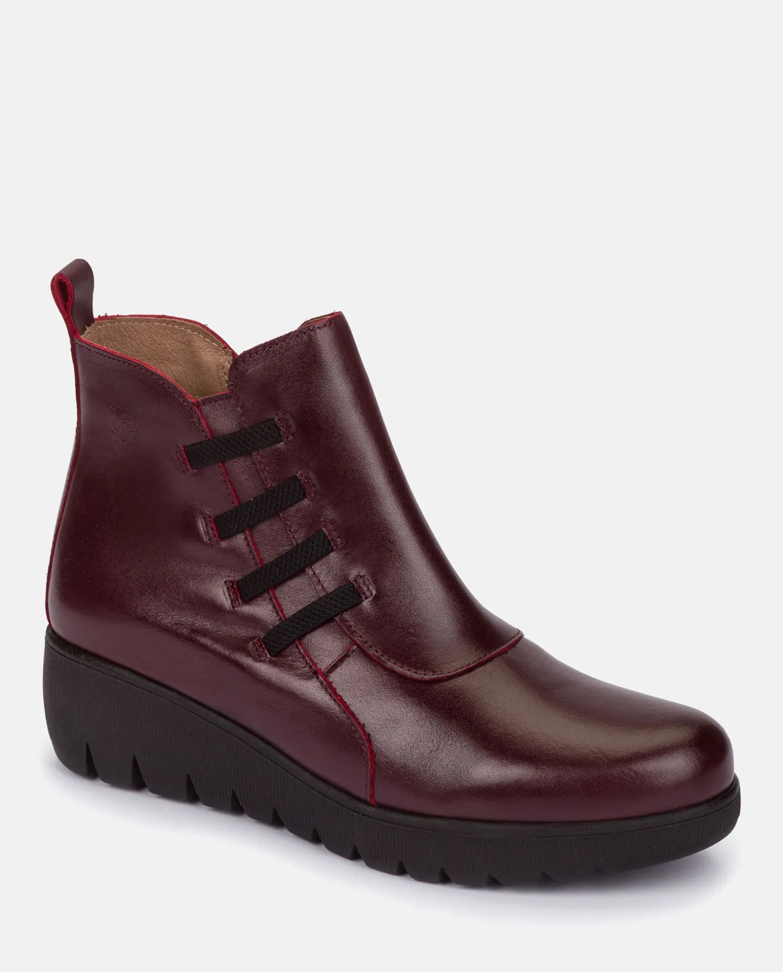 Flat Bootie ATENAS-033 Burgundy