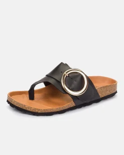 Flat Sandal GRANADA-704 Black