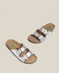 Flat Sandal GRANADA-700 Silver