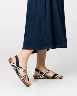 Flat Sandal IBIZA-718 Black