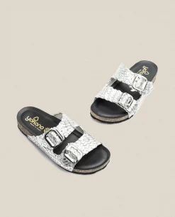 Flat Sandal Jerba 143 Silver