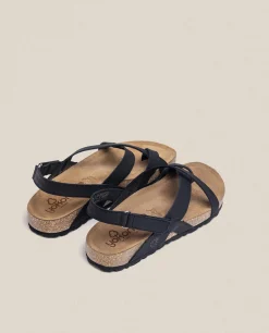 Flat Sandal JERBA-718 Black