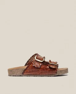 Flat Sandal JERBA-143 Brown