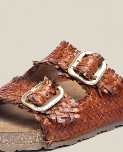 Flat Sandal JERBA-143 Brown