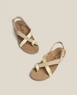 Flat Sandal JERBA-718 Gold