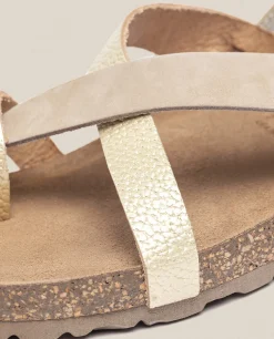 Flat Sandal JERBA-718 Gold