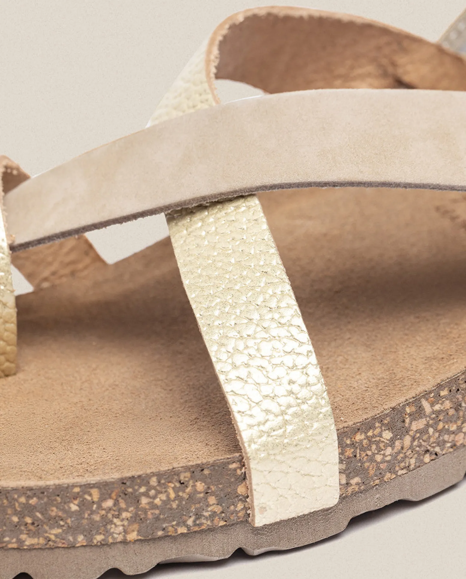 Flat Sandal JERBA-718 Gold