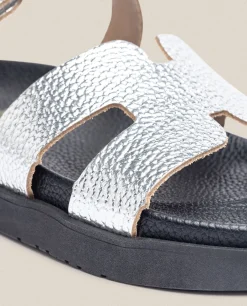 Flat Sandal MORENA-125 Silver