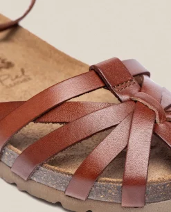 Flat Sandal Villa 011 Brown