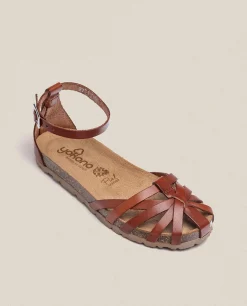 Flat Sandal Villa 011 Brown