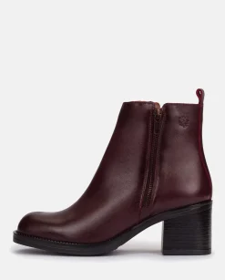 Heeled Ankle Boot LANDAS-002 Burgundy