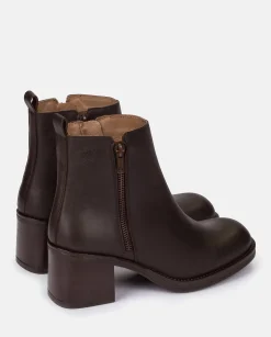 Heeled Ankle Boot LANDAS-002 Brown