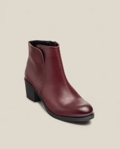 Heeled Ankle Boot LILLE-016 Burgundy