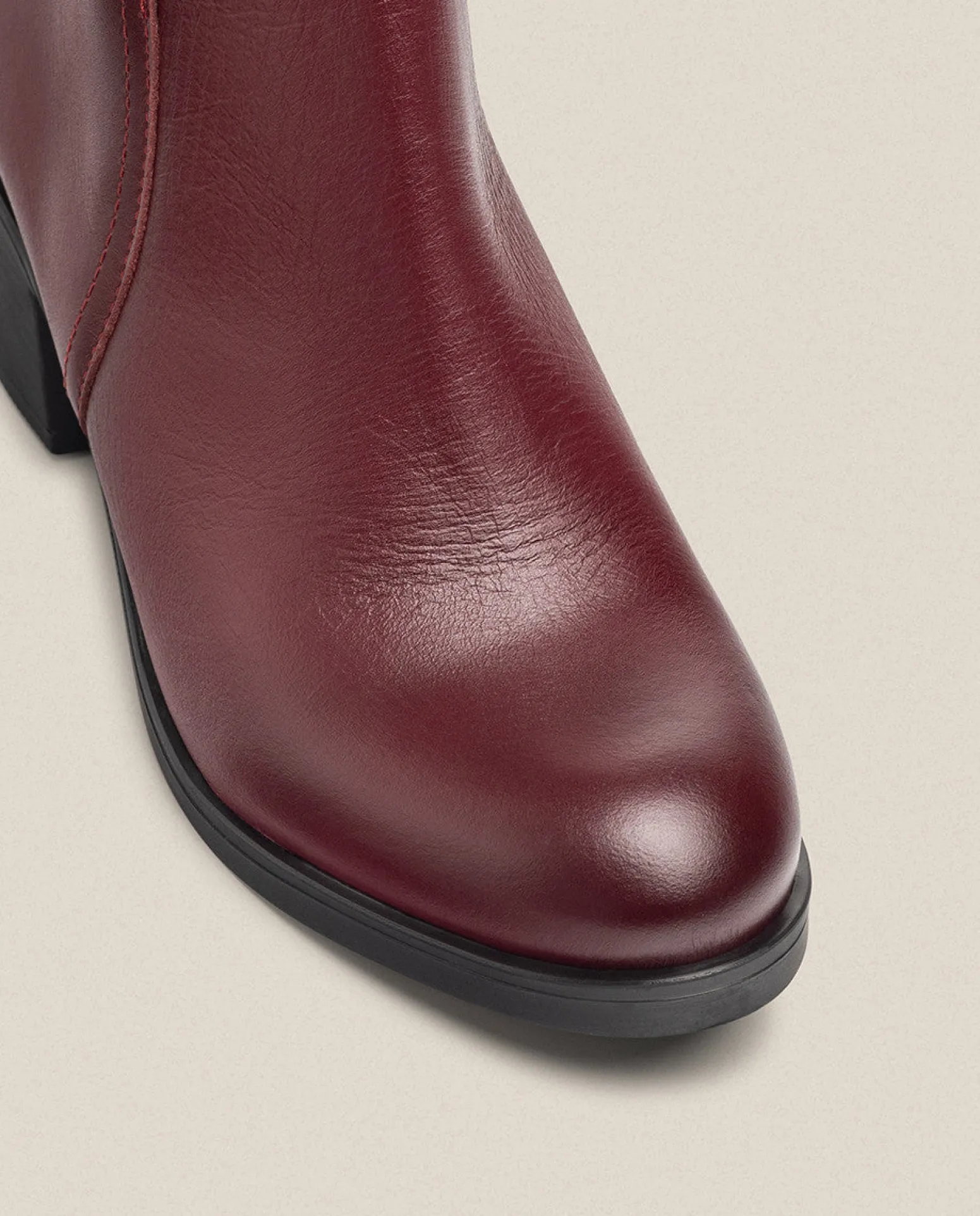 Heeled Ankle Boot LILLE-016 Burgundy
