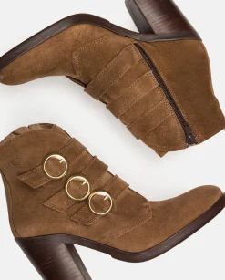 Heeled Ankle Boot TOURS-005 Brown