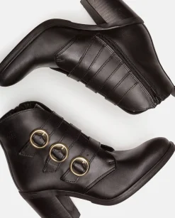Heeled Ankle Boot TOURS-005 Black