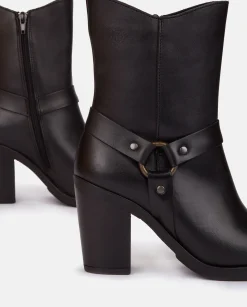 Heeled Ankle Boot TOURS-008 Nero