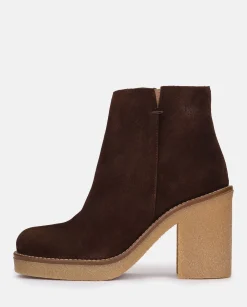 Heeled Ankle Boots GELA-001 Brown