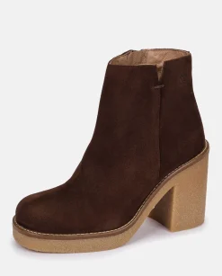 Heeled Ankle Boots GELA-001 Brown