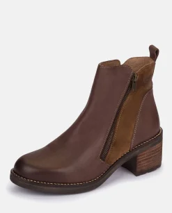 Heeled Ankle Boots MESINA-002 Brown