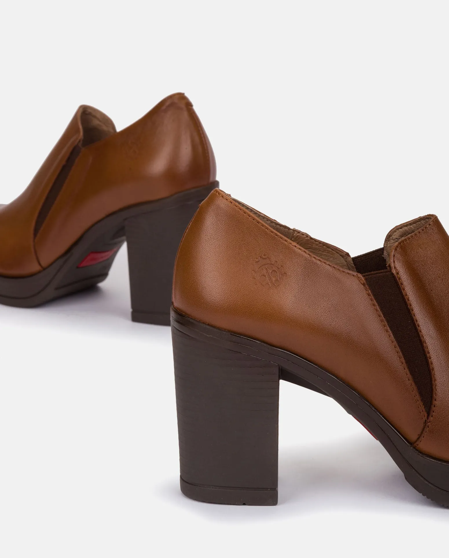 Heeled Ankle Boots PILSEN-005 Brown