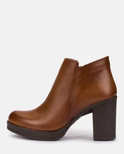 Heeled Ankle Boots PILSEN-004 Brown