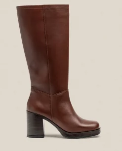 Heeled Boot KOLIN-008 Brown