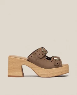Heeled Sandal BONAI-003 Brown