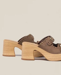 Heeled Sandal BONAI-003 Brown