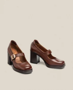 Heeled Shoe KOLIN-010 Brown
