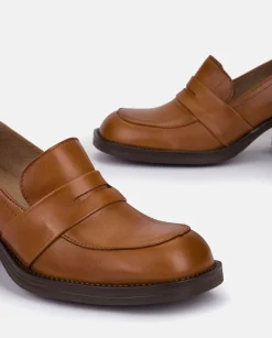 Heeled Shoe LANDAS-001 Brown