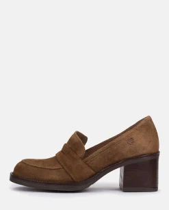 Heeled Shoe LANDAS-001 Brown