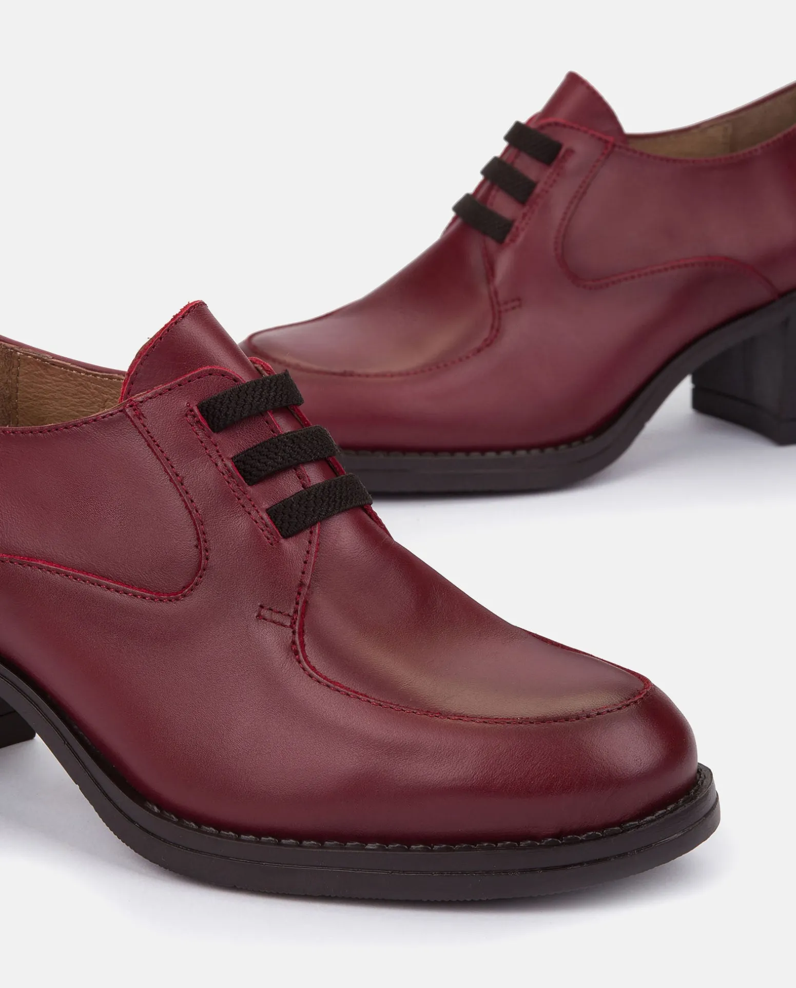 Heeled Shoe LILLE-008 Burgundy