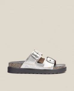 Sandalia De Plataforma Tunez 130 Plata