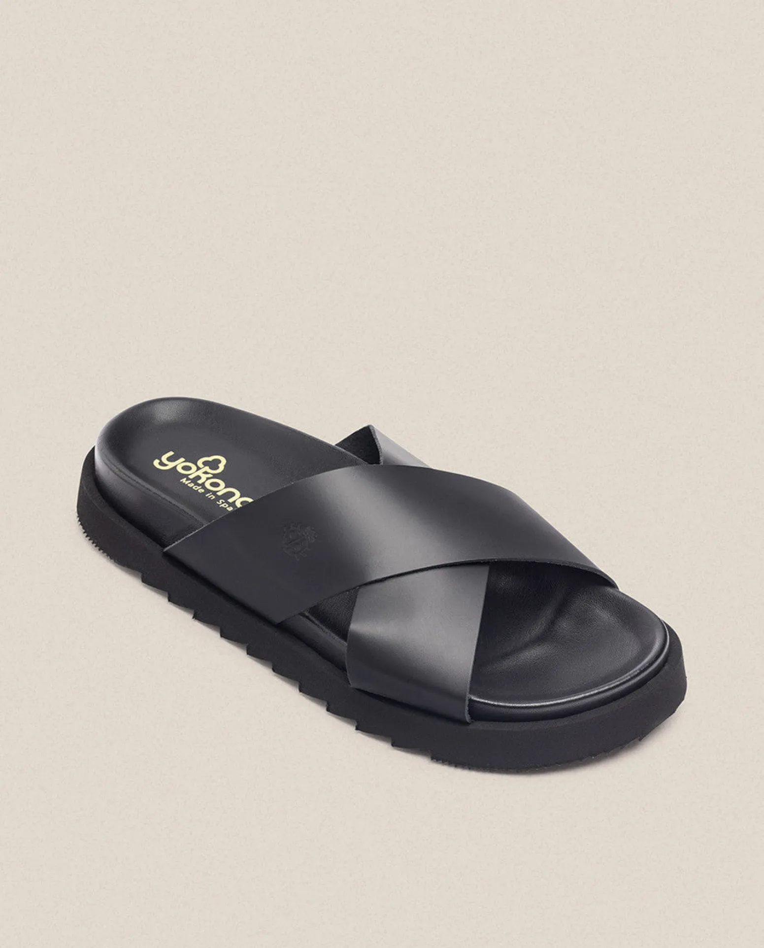 Sandalia Plana Man 003 Negro
