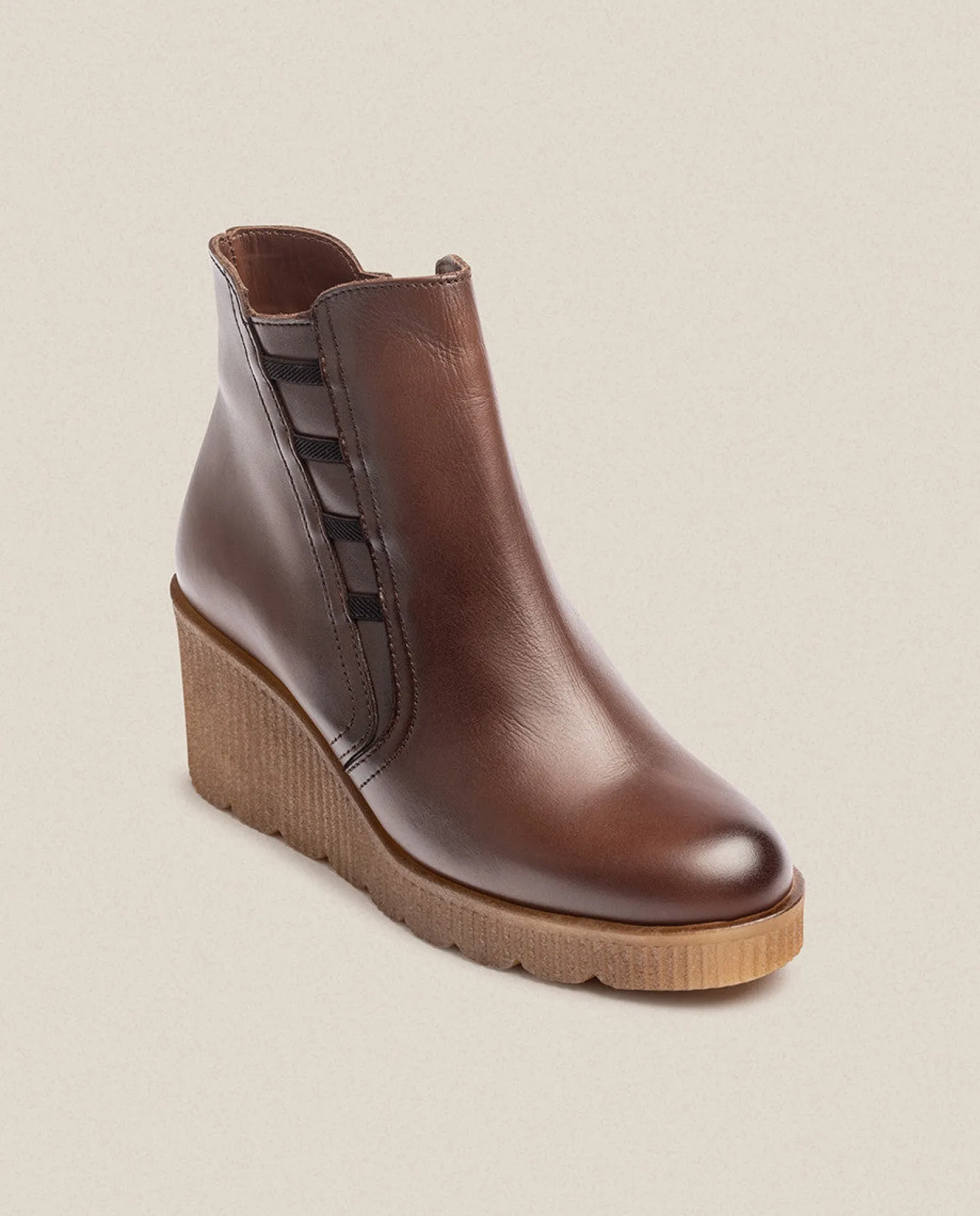 Wedge Ankle Boot MADONA-006 Brown