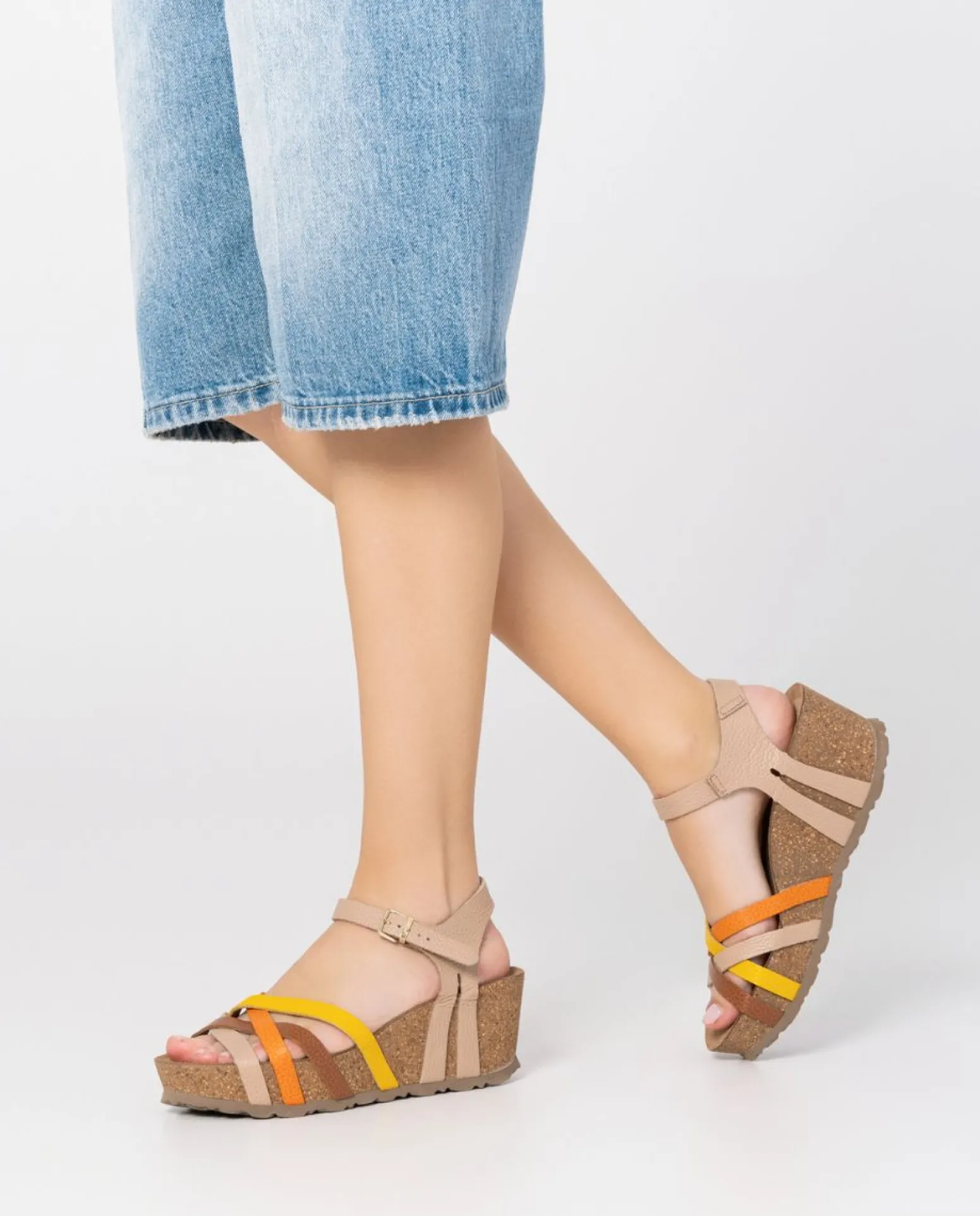 Wedge Sandal BARI-302 Beige