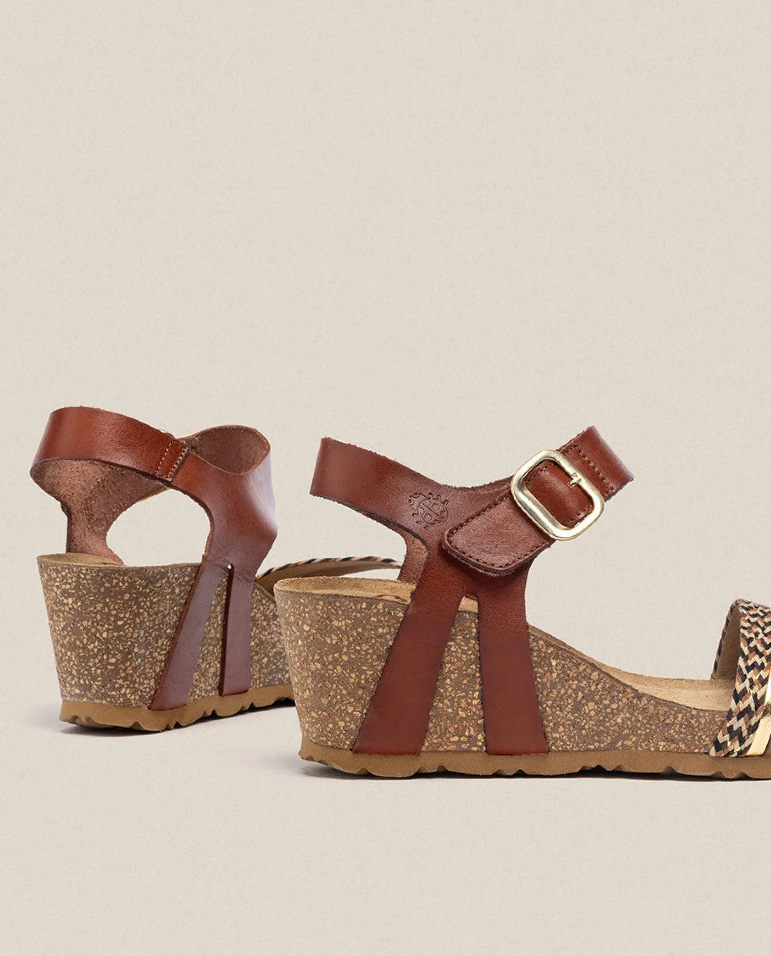 Wedge Sandal CADIZ-306 Brown