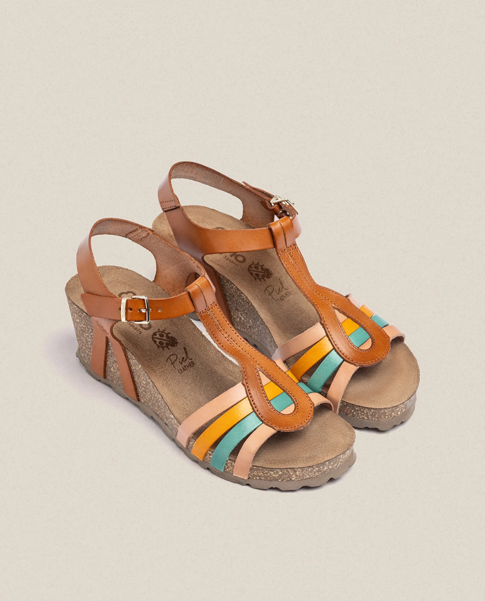 Wedge Sandal CADIZ-301 Brown