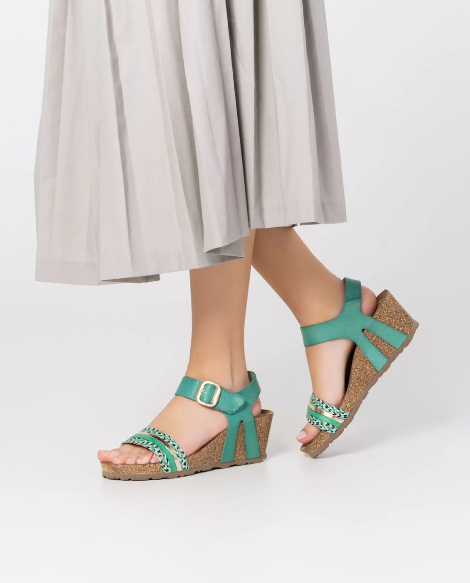 Wedge Sandal CADIZ-306 Green