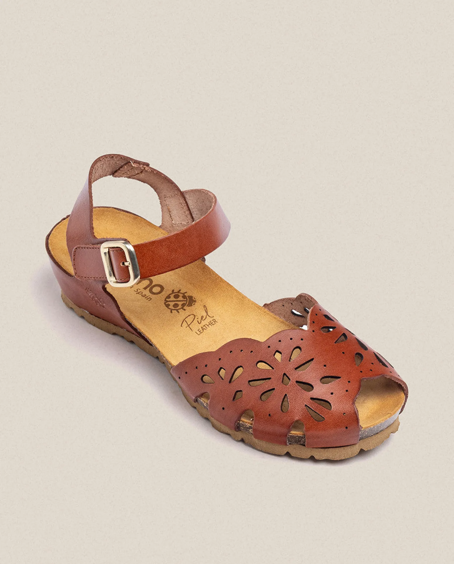 Wedge Sandal MONACO-047 Brown