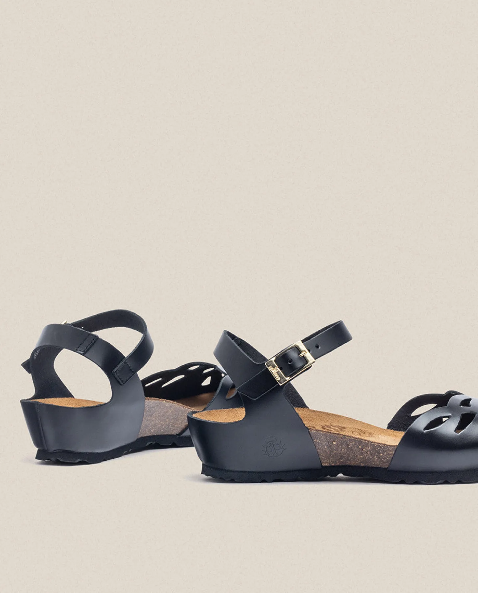 Wedged Sandal MONACO-003 Black