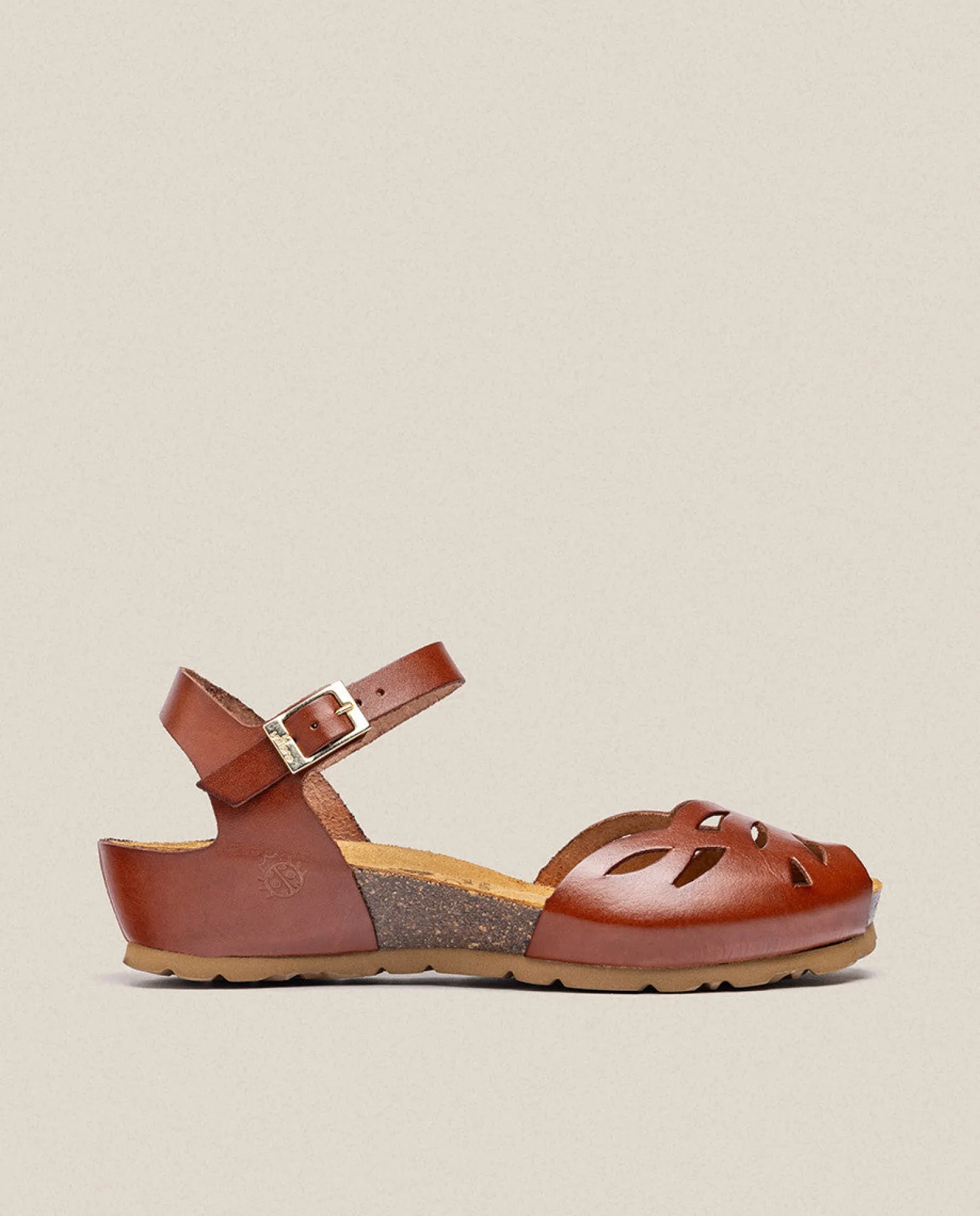 Wedged Sandal MONACO-003 Brown