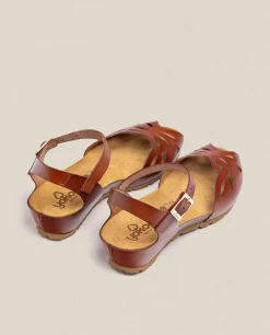 Wedged Sandal MONACO-003 Brown